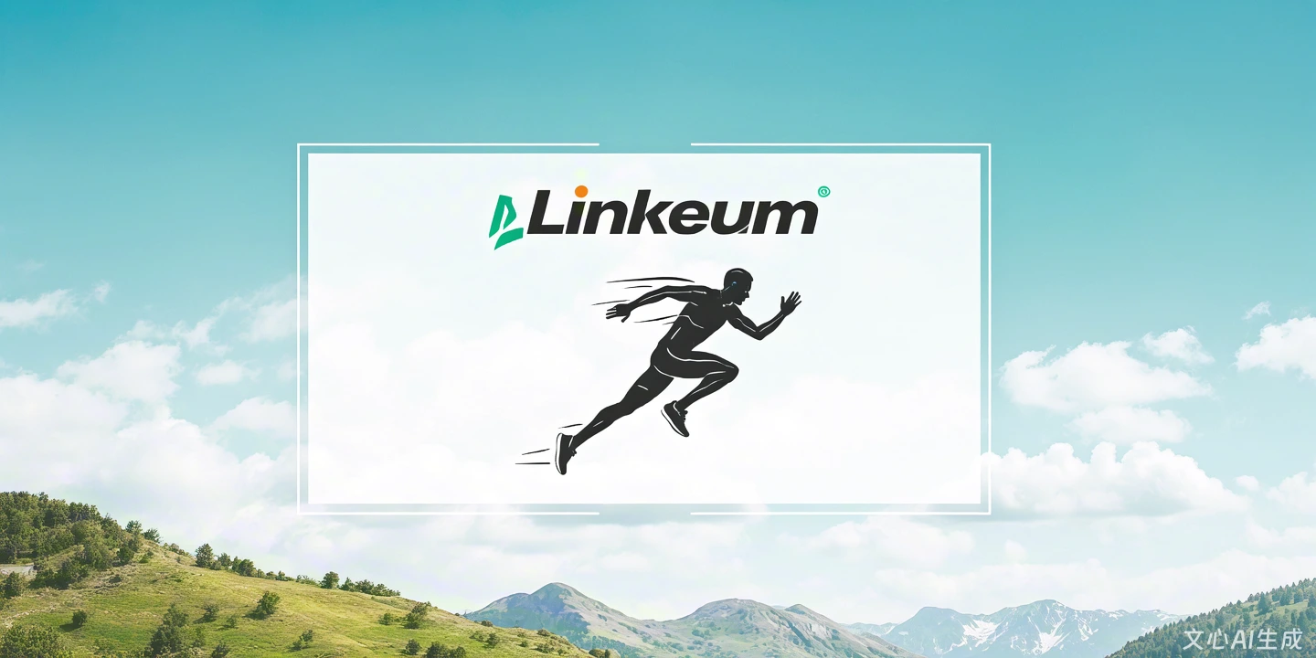 Banner 3 for the Linkeum brand generated by prompt 1 via ERNIE