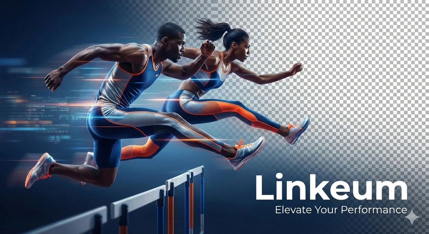 Banner for the Linkeum brand generated by prompt 1 via Gemini